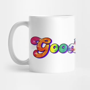 Rainbow Groovy Good Vibes Mug